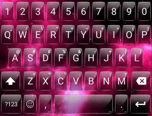 Emoji Keyboard Glass Nebula android App screenshot 1