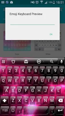 Emoji Keyboard Glass Nebula android App screenshot 6